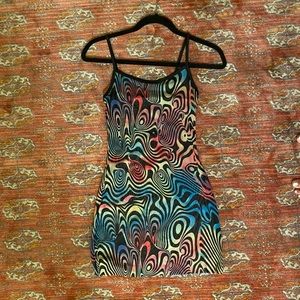 Psychedelic Dress- Small and Sheer burning Man